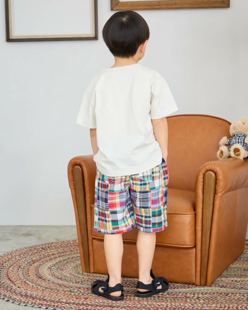 パッチワークハーフパンツ