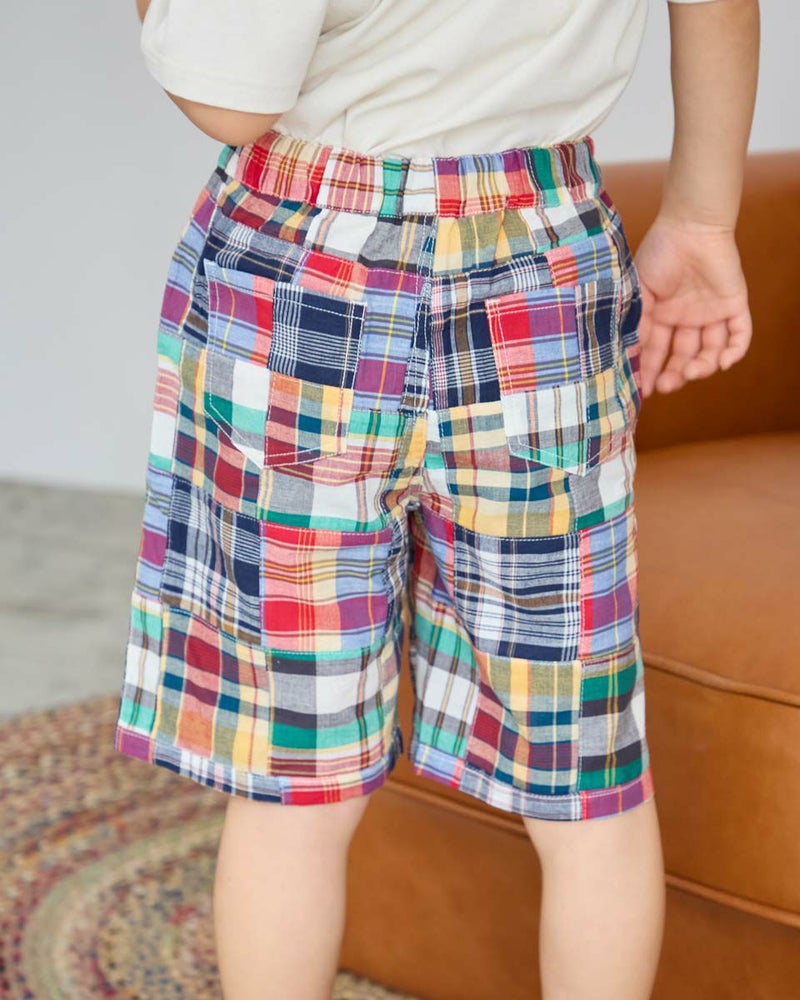 パッチワークハーフパンツ