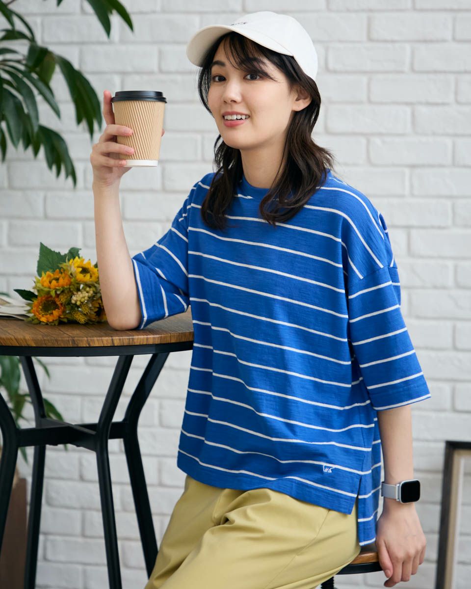 ジャカードボーダーTシャツ