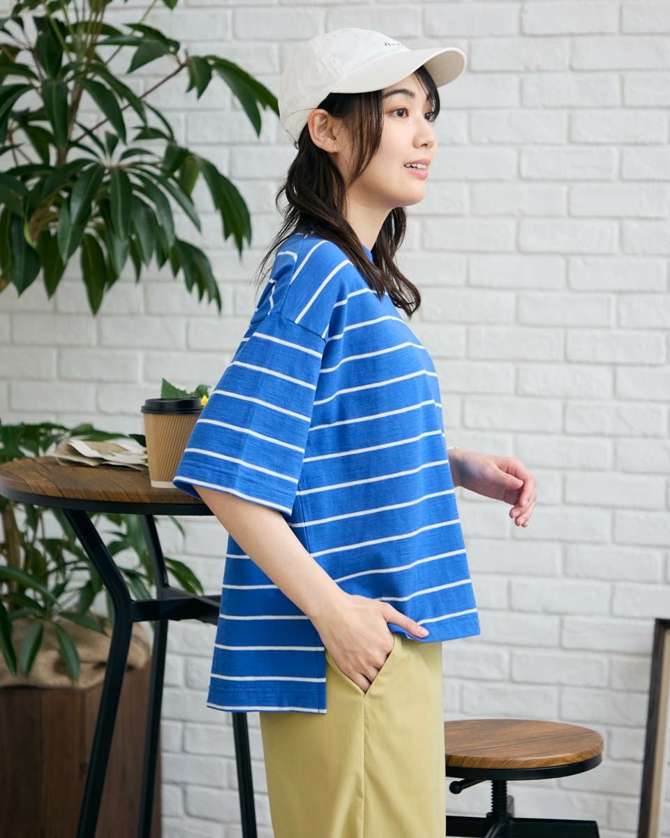 ジャカードボーダーTシャツ