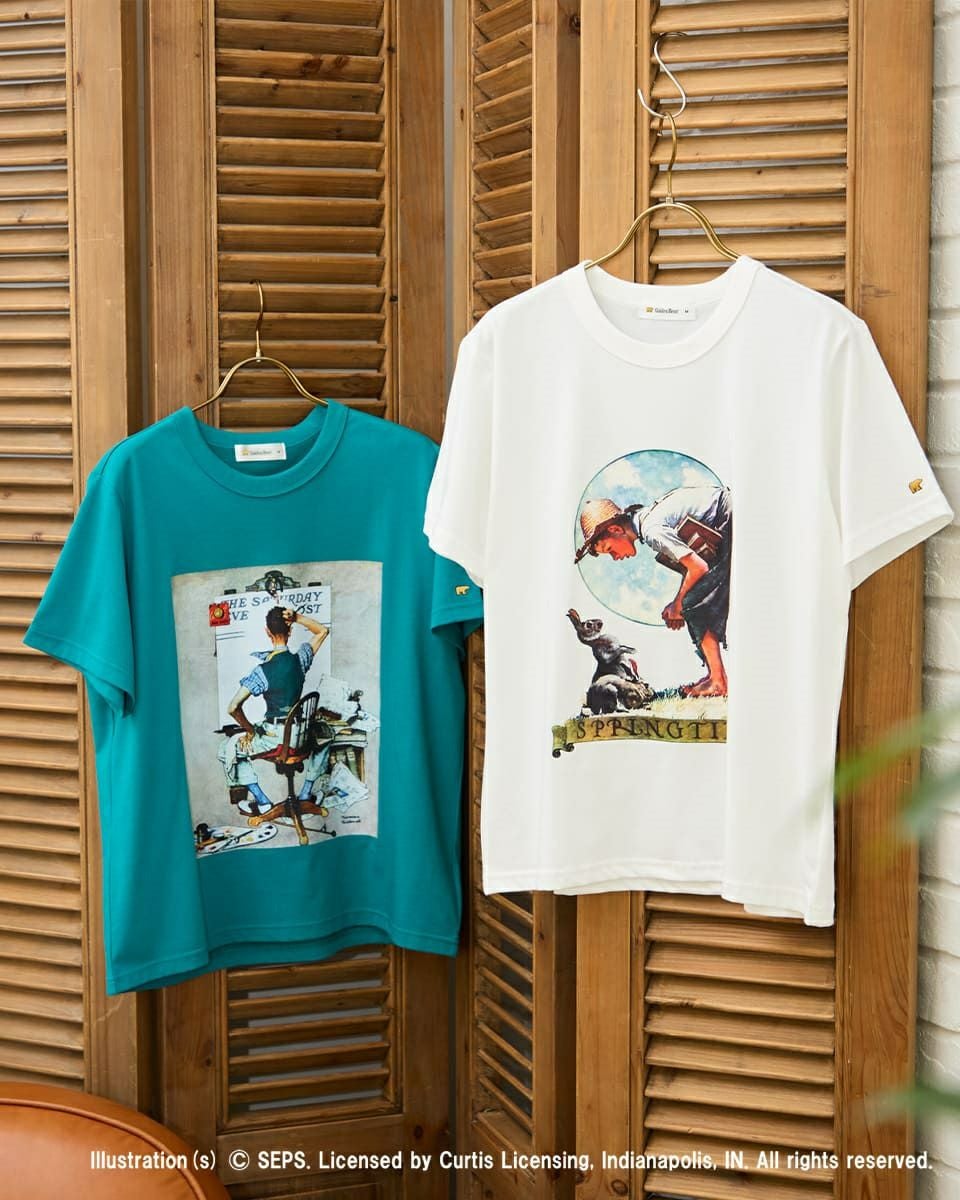 Golden BearアートTシャツ/サタデー・イブニング・ポスト | ゴールデン