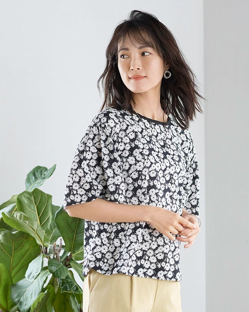 プリントブラウス