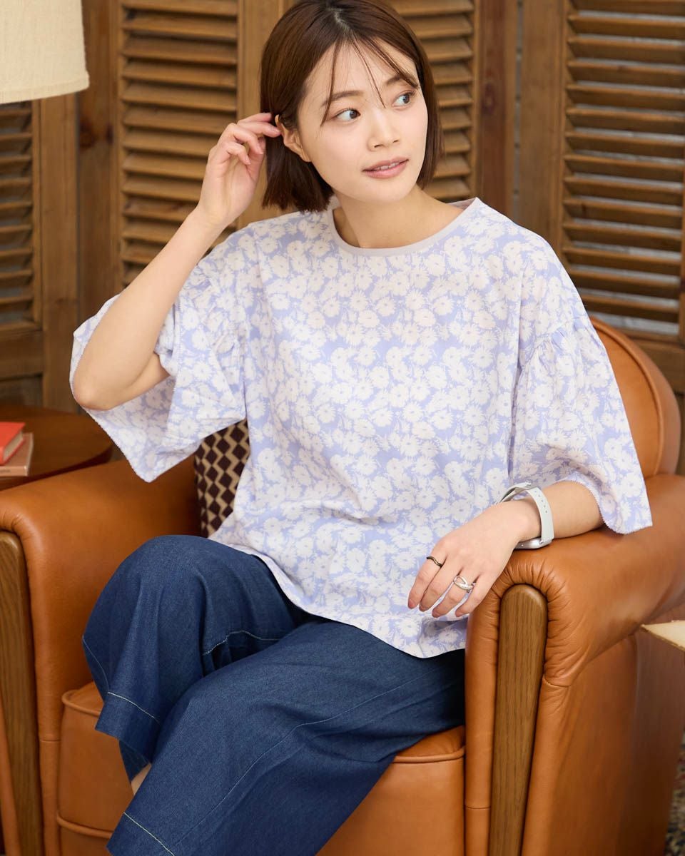 プリントブラウス