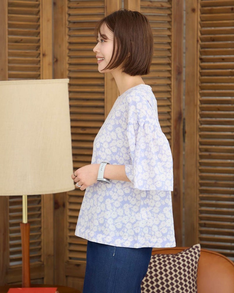 プリントブラウス