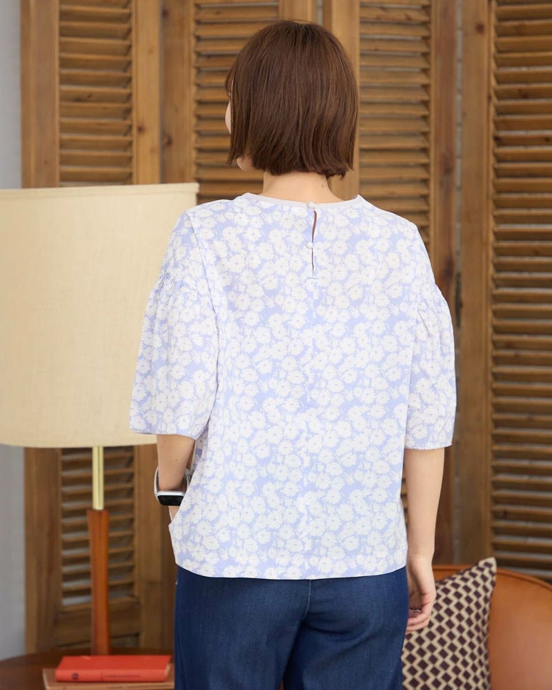 プリントブラウス