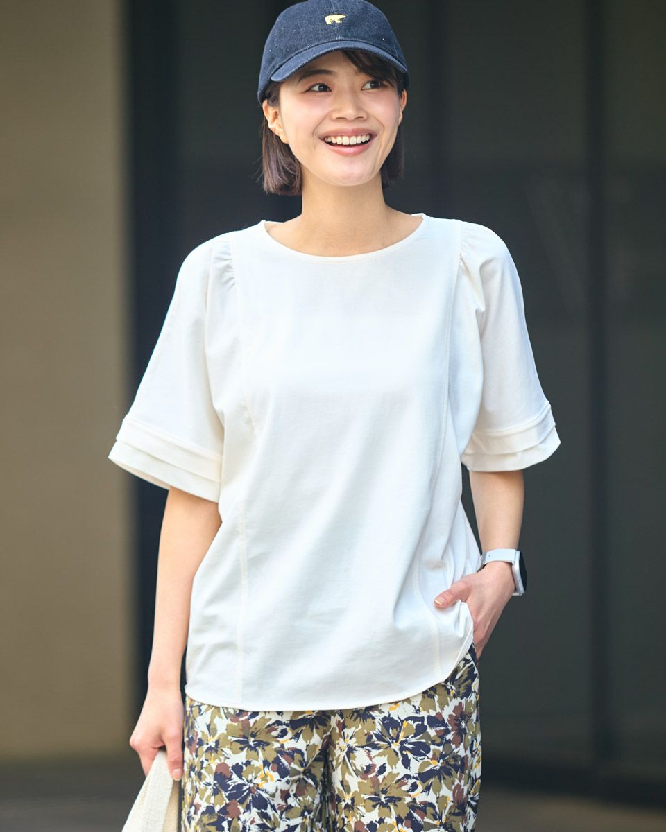 フレアスリーブプルオーバー