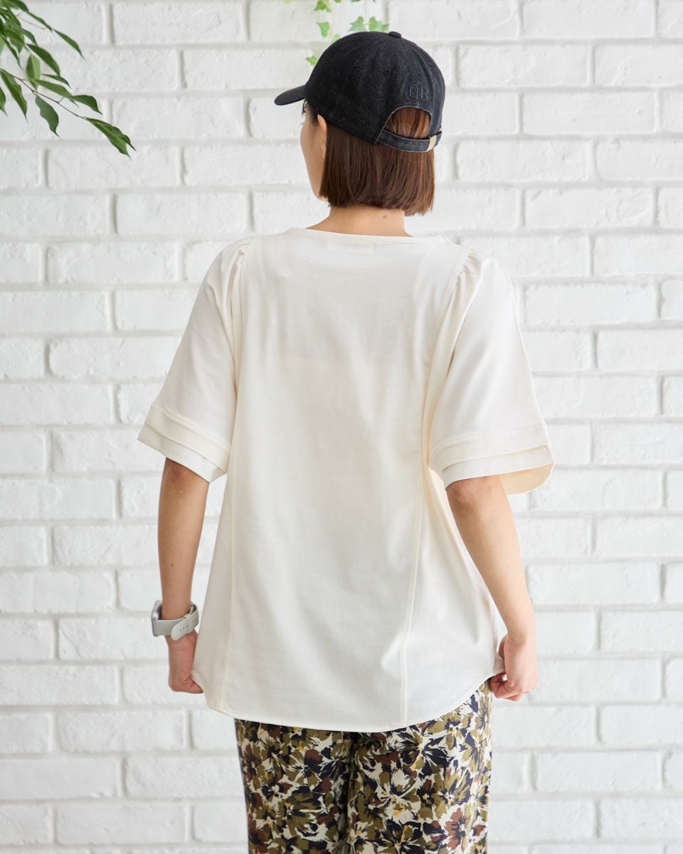 フレアスリーブプルオーバー