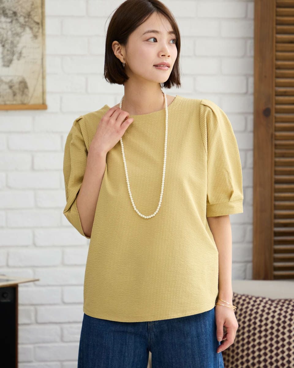 ボートネックプルオーバー