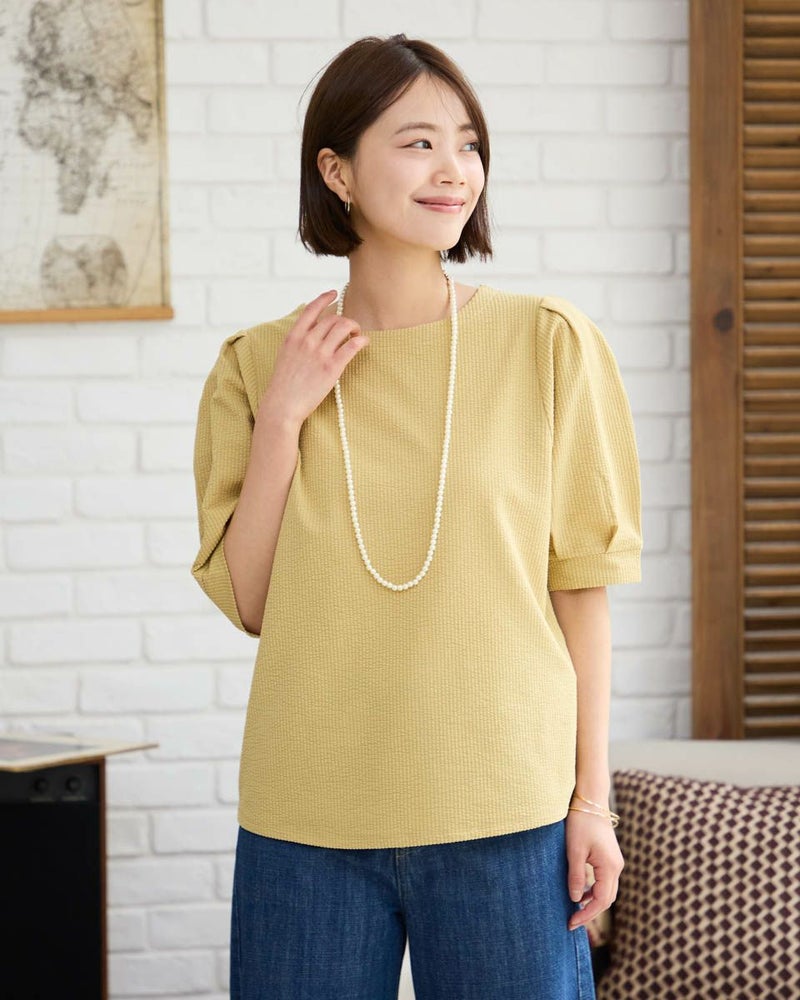 ボートネックプルオーバー