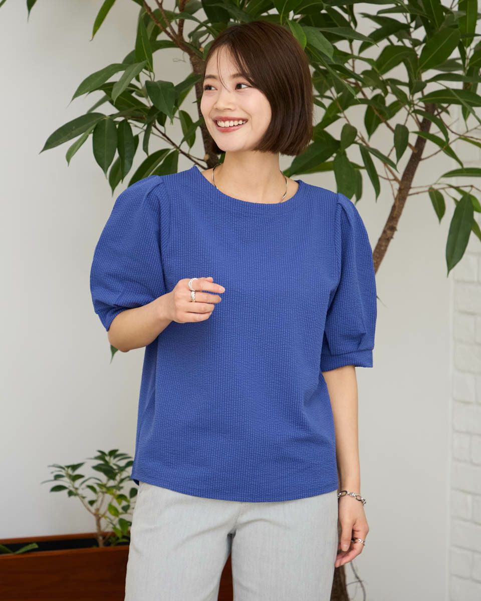 ボートネックプルオーバー