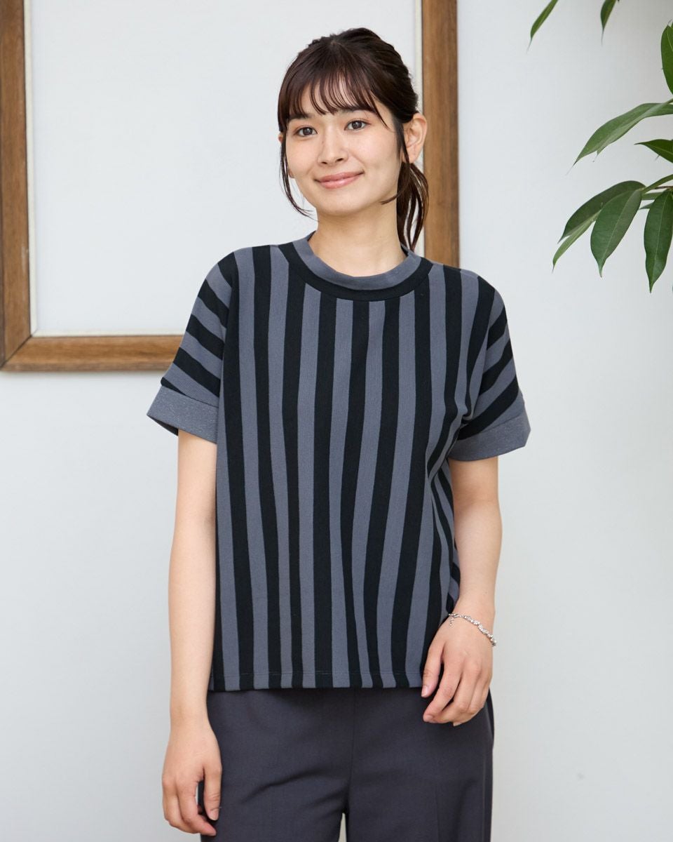 ストライプフレンチプルオーバー