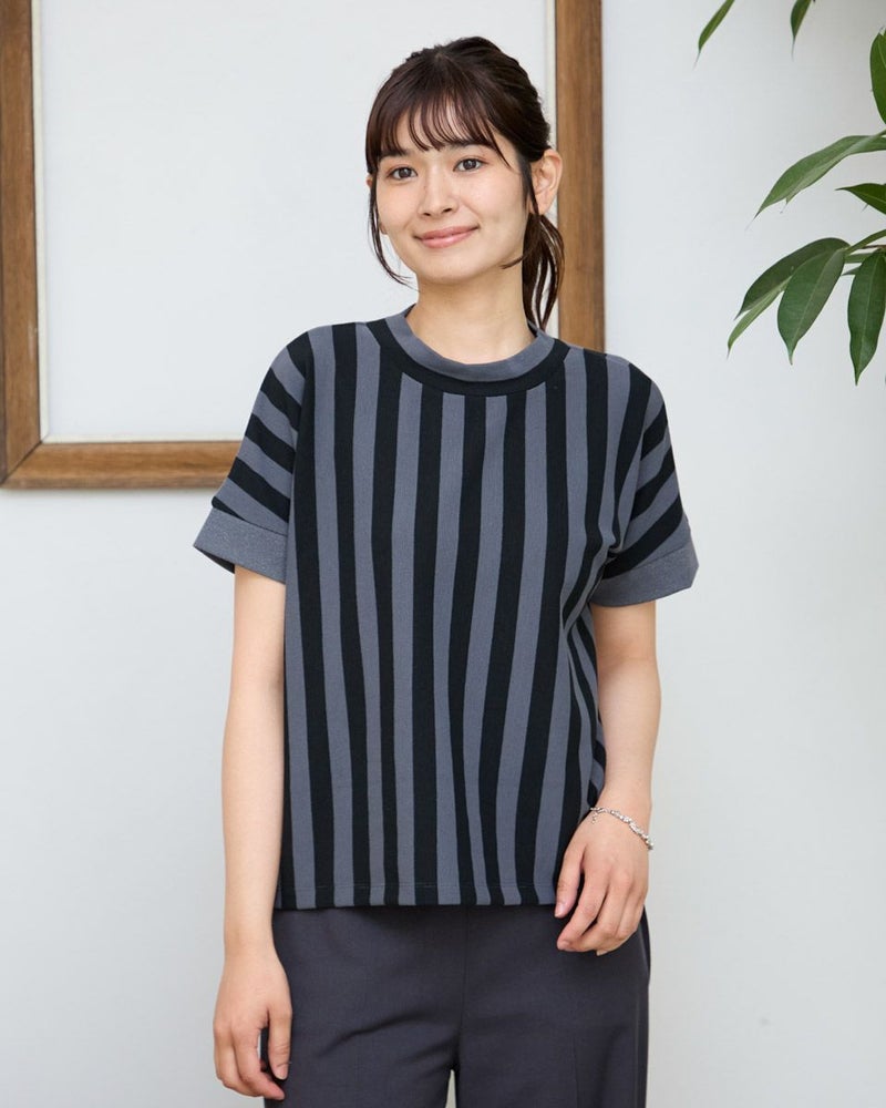 ストライプフレンチプルオーバー