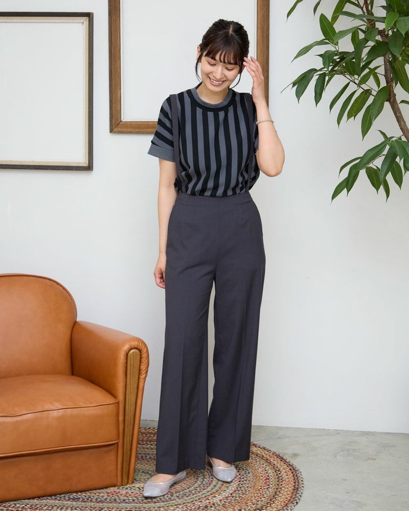 ストライプフレンチプルオーバー