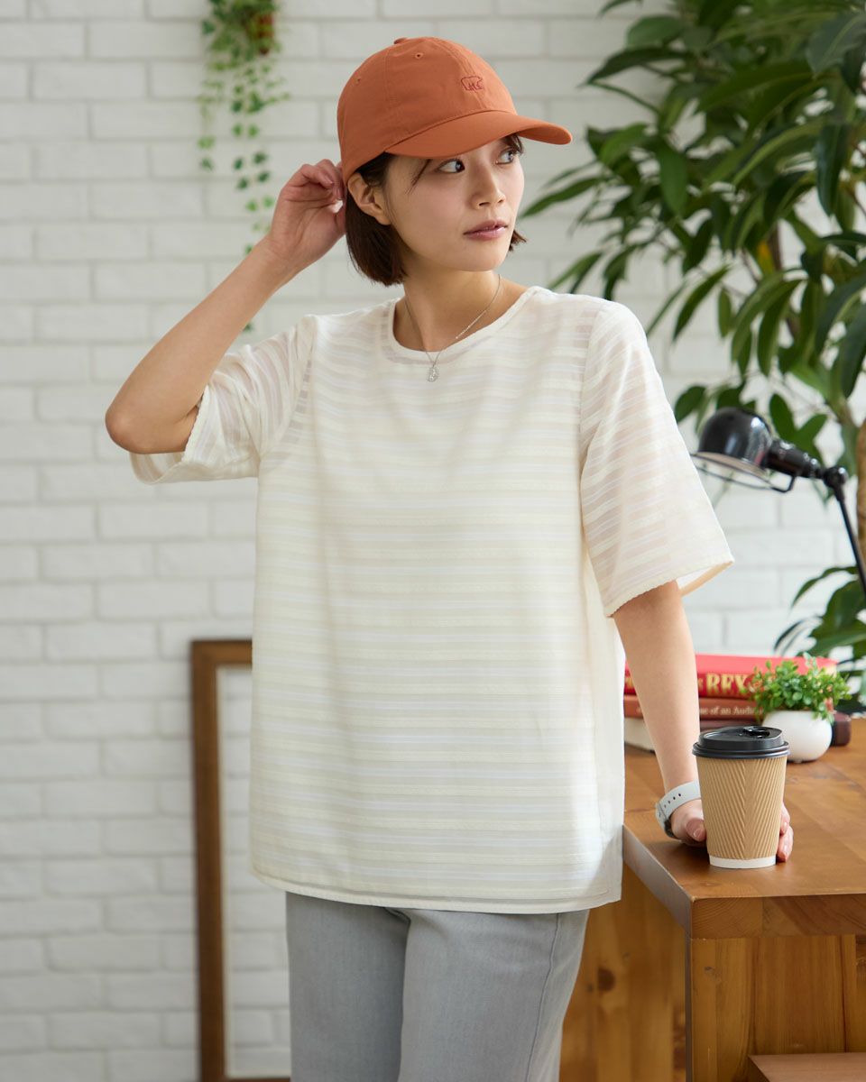 ジャカードブラウス