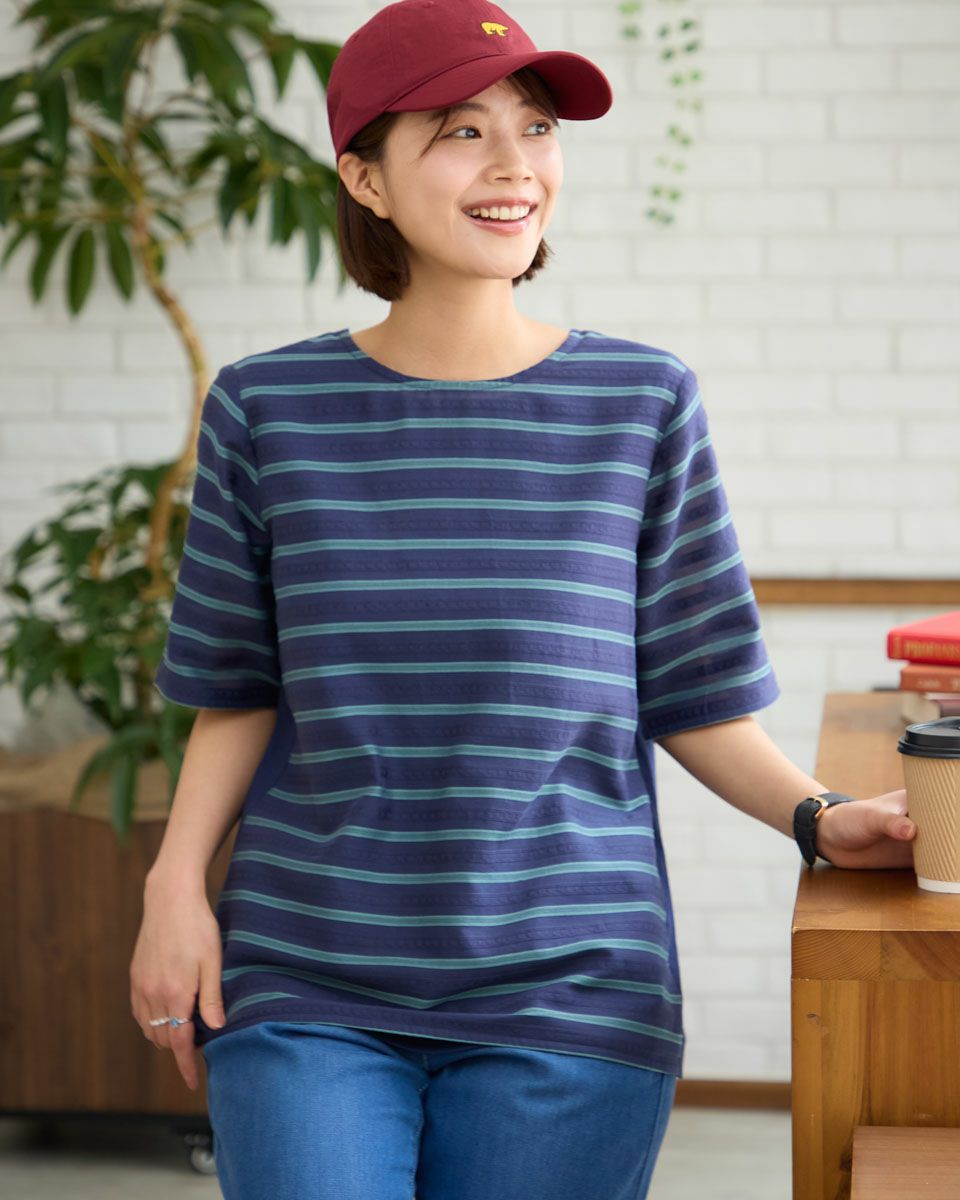 ジャカードブラウス