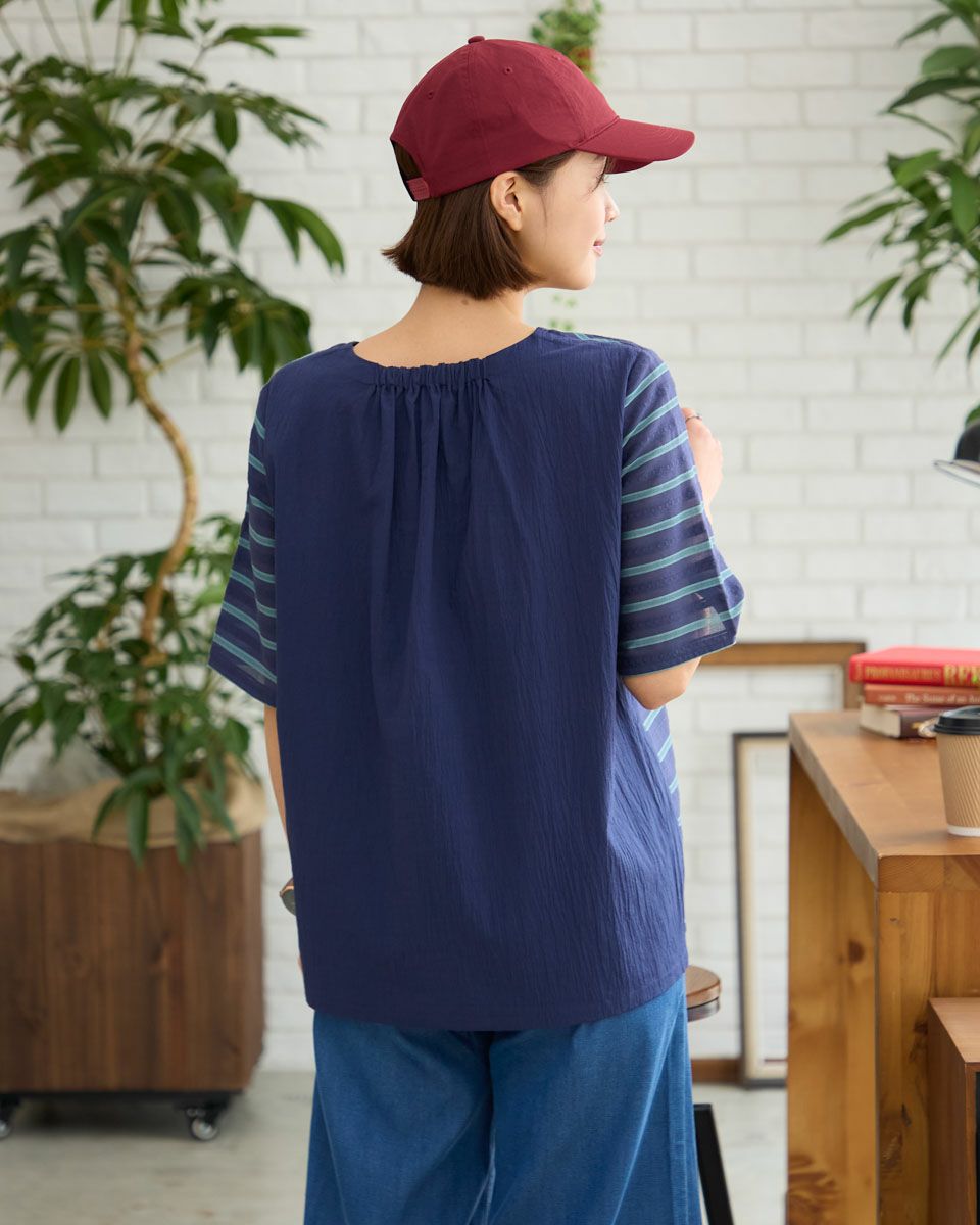 ジャカードブラウス