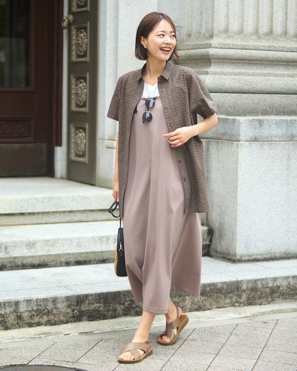 レースコンビシャツ