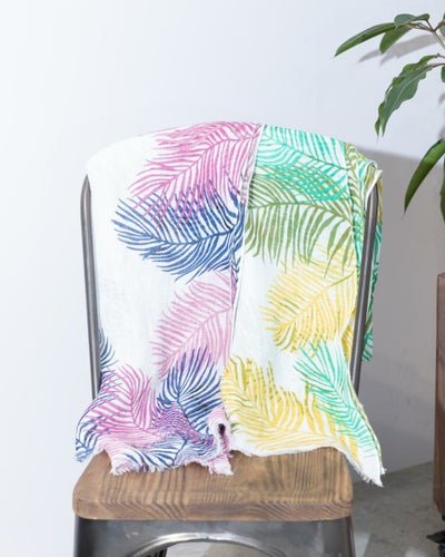 椰子柄ストール