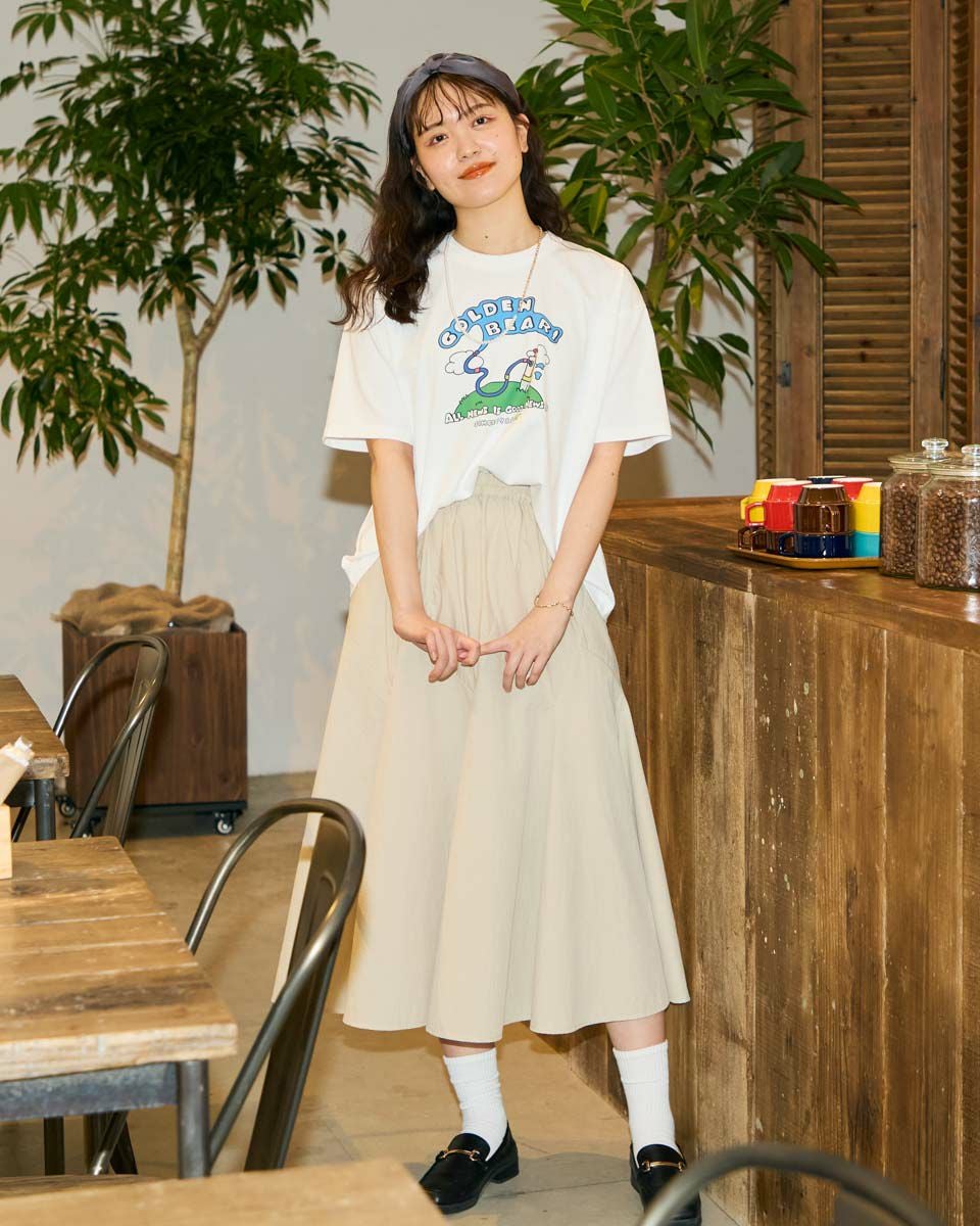 Golden BearホースロゴプリントTシャツ / YUTAKA NOJIMA
