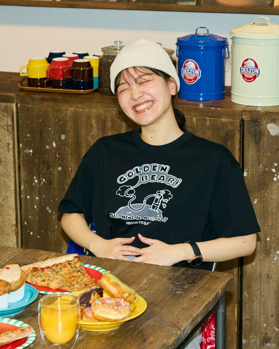 Golden BearホースロゴプリントTシャツ / YUTAKA NOJIMA