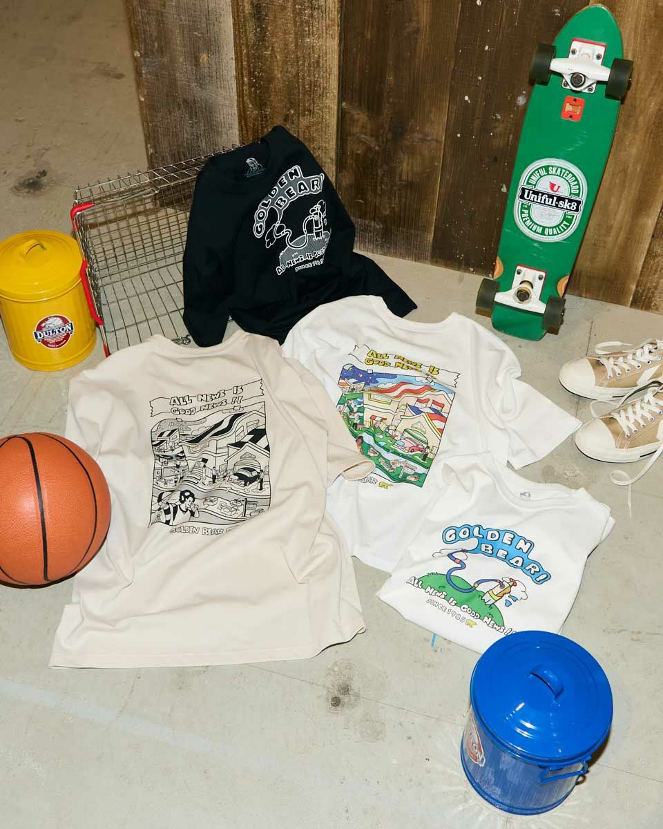 Golden BearホースロゴプリントTシャツ / YUTAKA NOJIMA