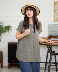 カットジャカードシャツ