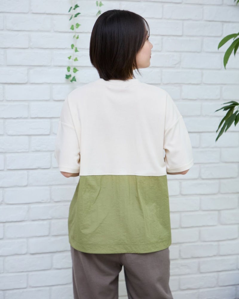 布帛切り替えＴシャツ