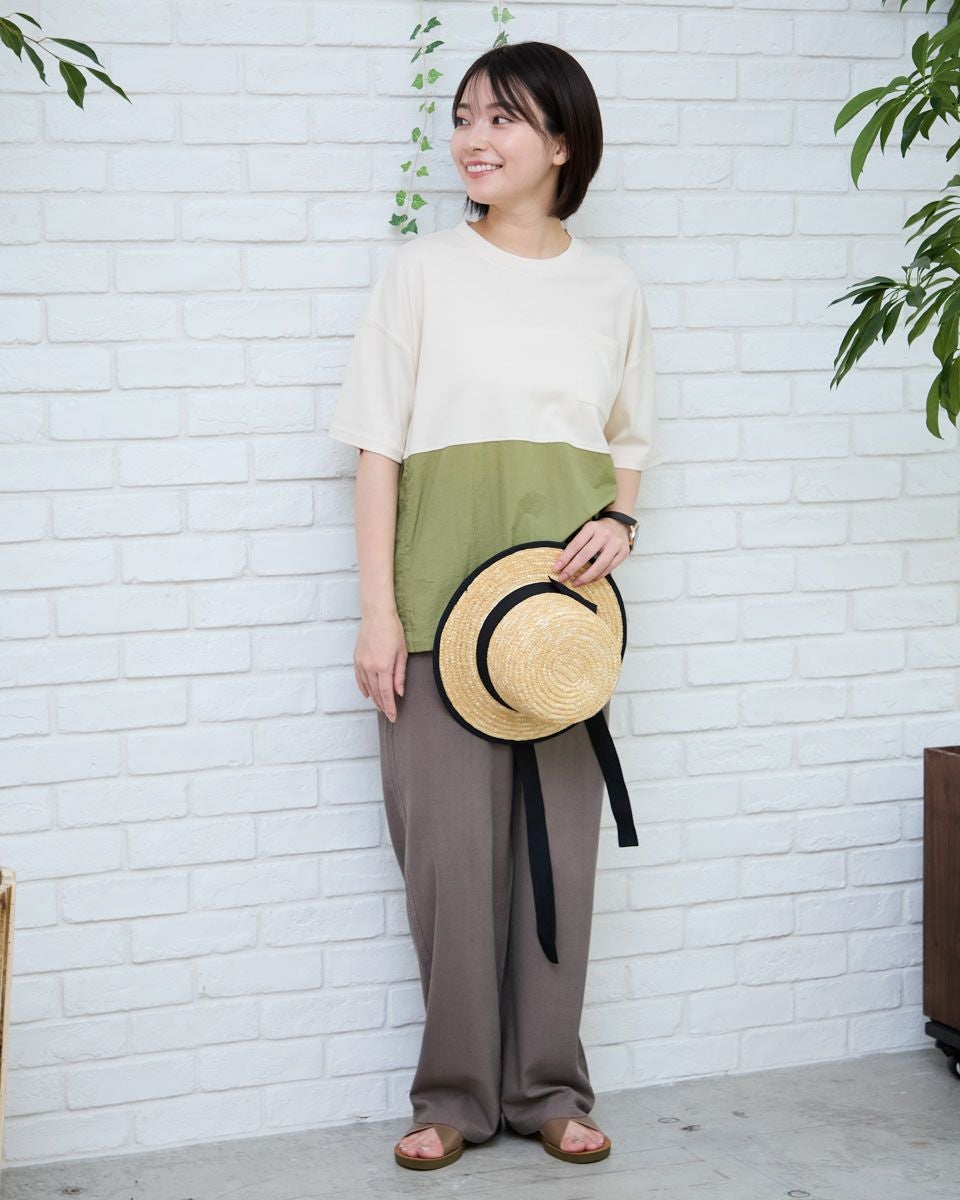 布帛切り替えＴシャツ