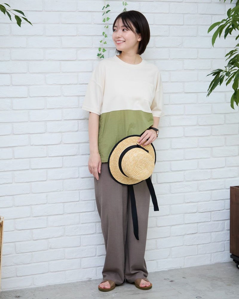 布帛切り替えＴシャツ