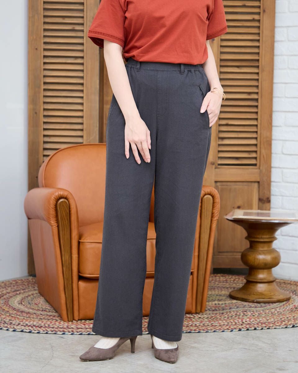 レーヨンリネンストレッチパンツ