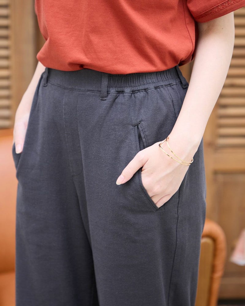 レーヨンリネンストレッチパンツ