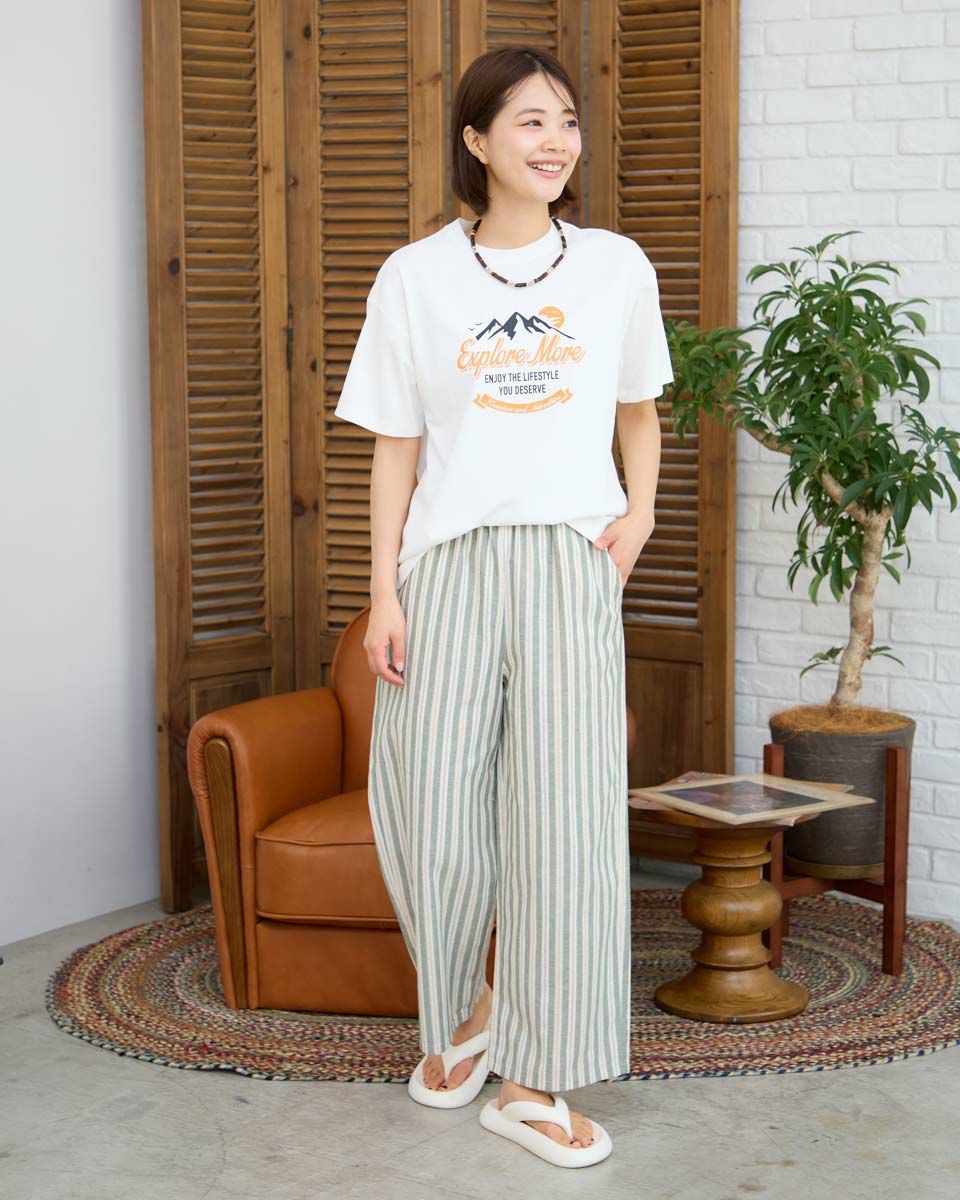 Opera sport +veneda ミントグリーン ハーフパンツ シルク パイピング裾ハートロゴハーフパンツ | 【公式】西松屋オンラインストア