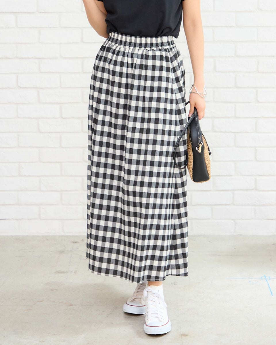 チェックスカート