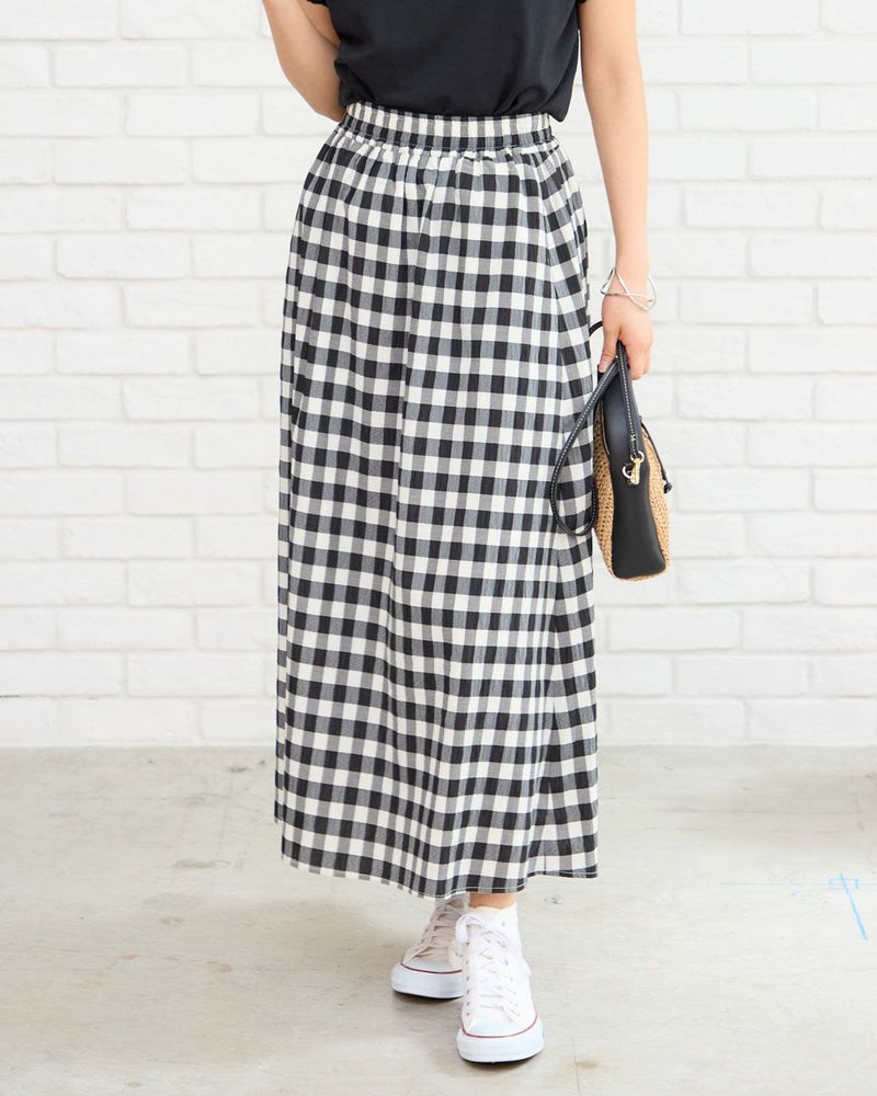 チェックスカート