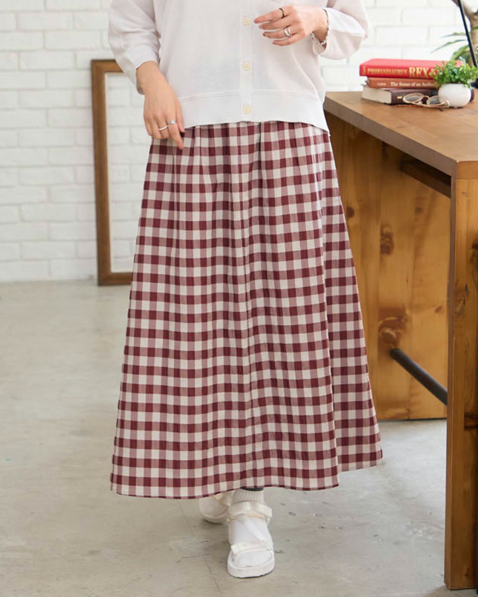 チェックスカート