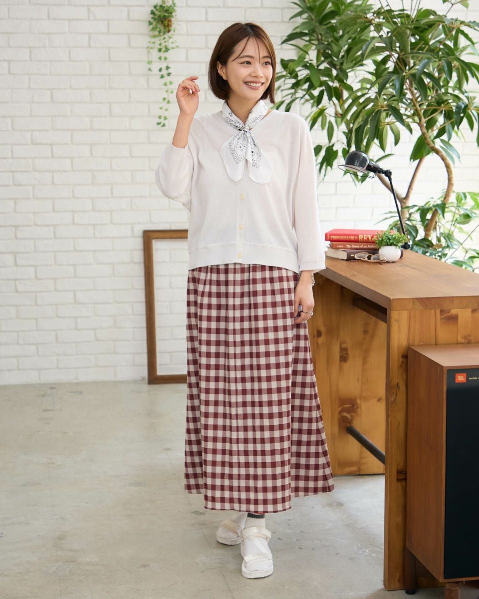 チェックスカート