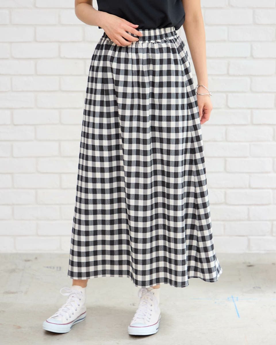 チェックスカート