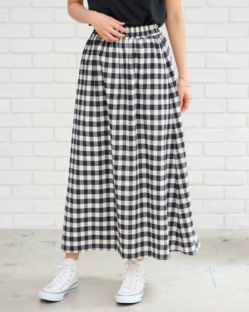 チェックスカート