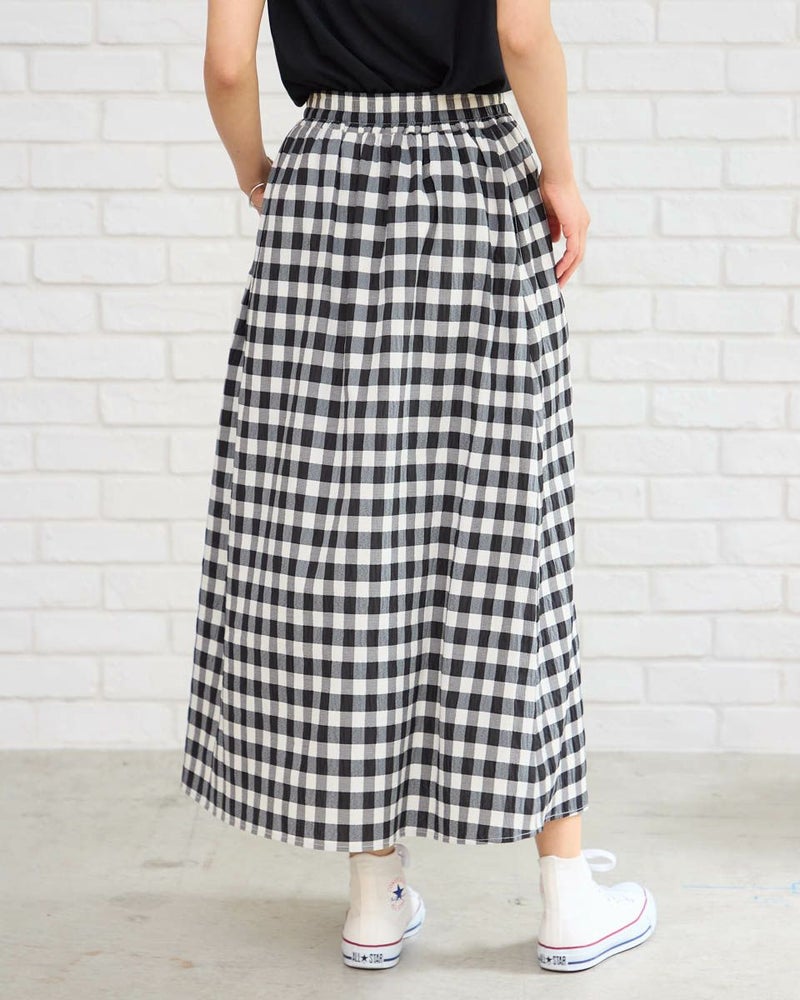 チェックスカート