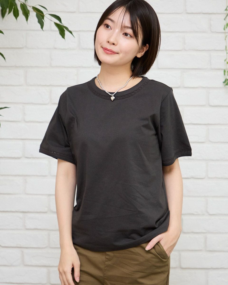 QUEEN SIZEオーガニックコットンレースTシャツ | ゴールデンベアストア
