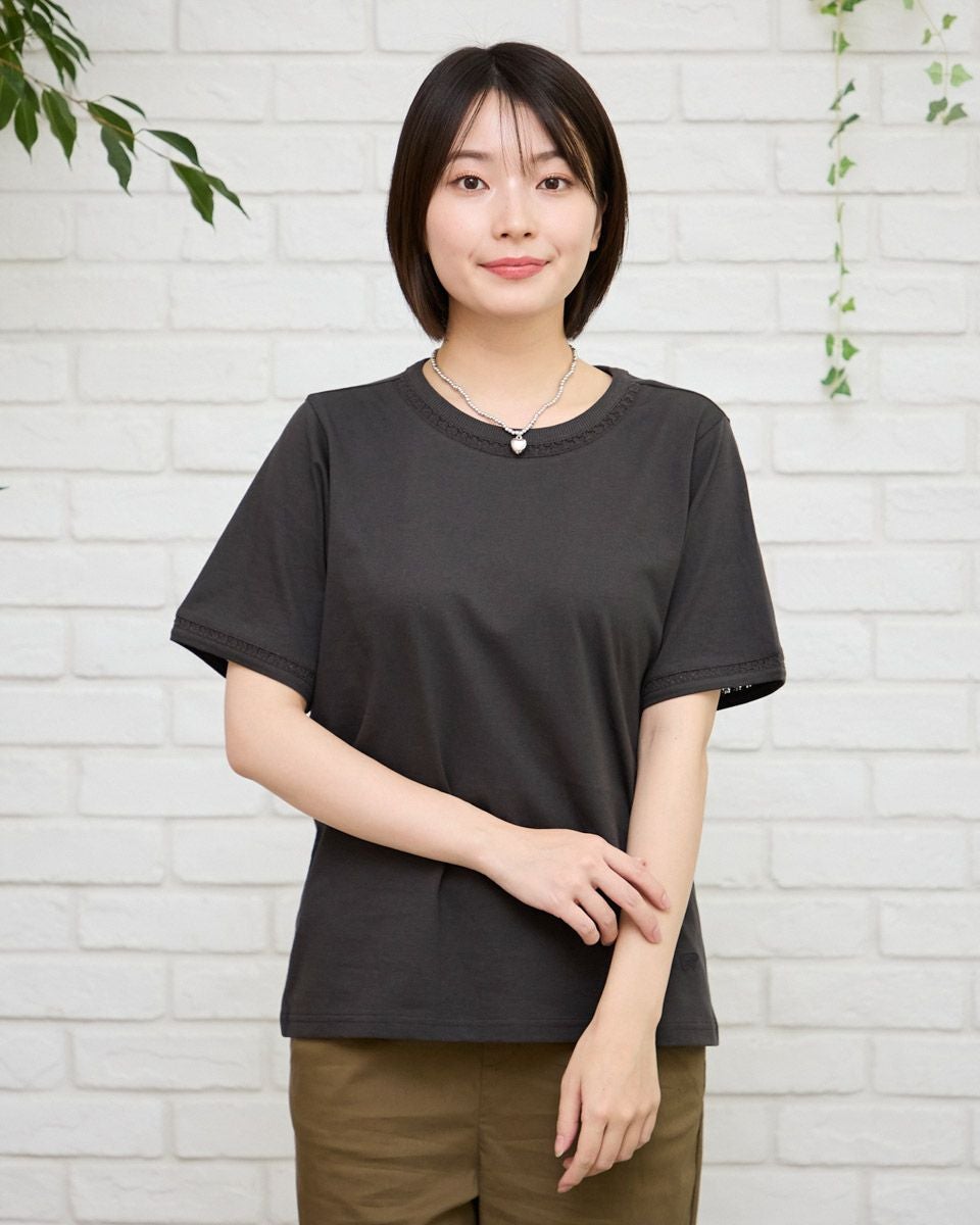 QUEEN SIZEオーガニックコットンレースTシャツ | ゴールデンベアストア