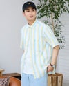 ストライプ半袖シャツ