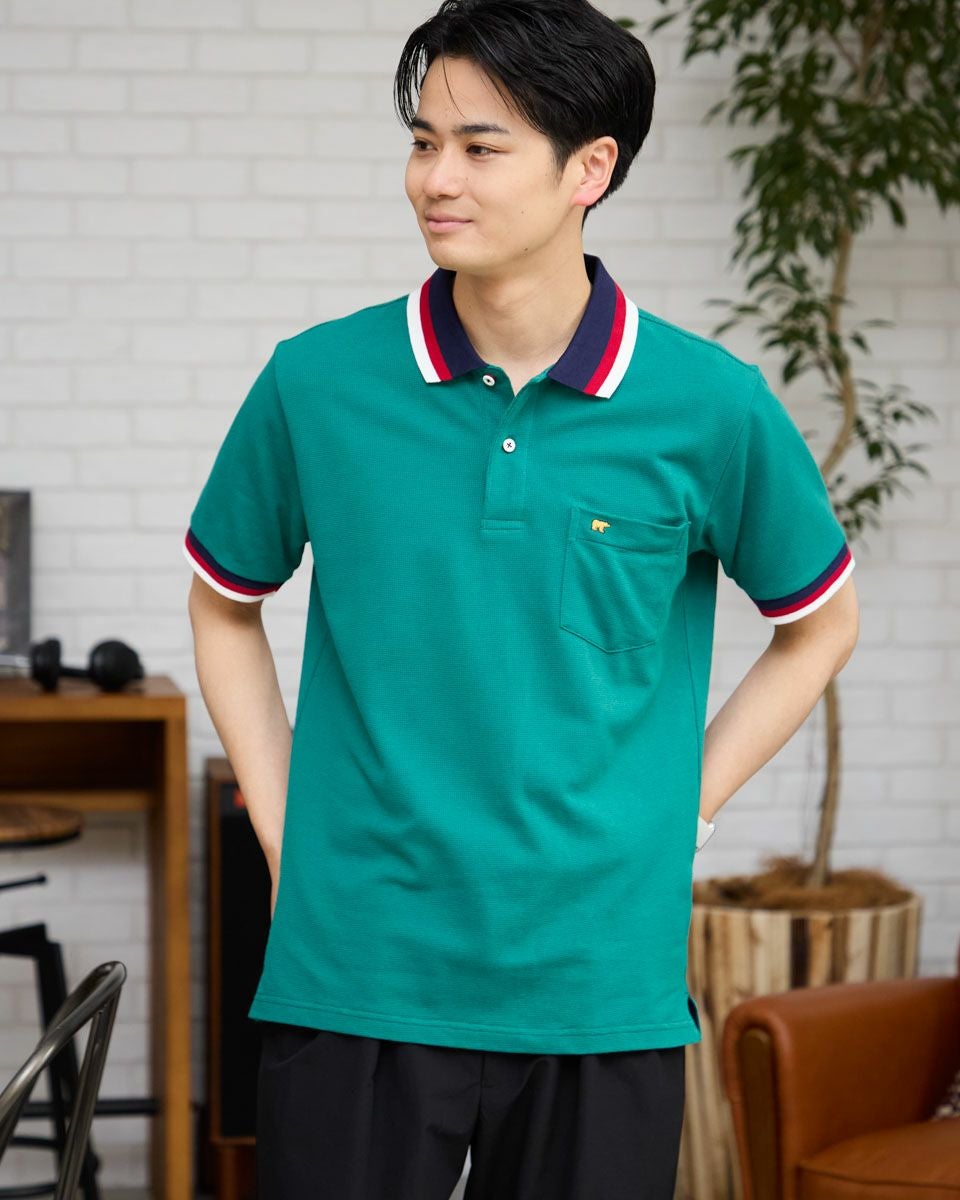 ラインポロシャツ