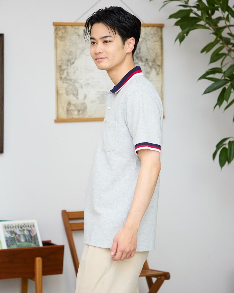 ラインポロシャツ