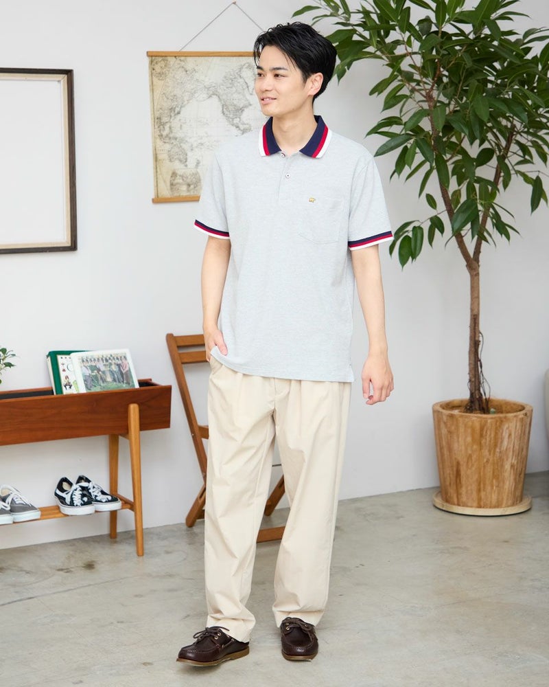 ラインポロシャツ