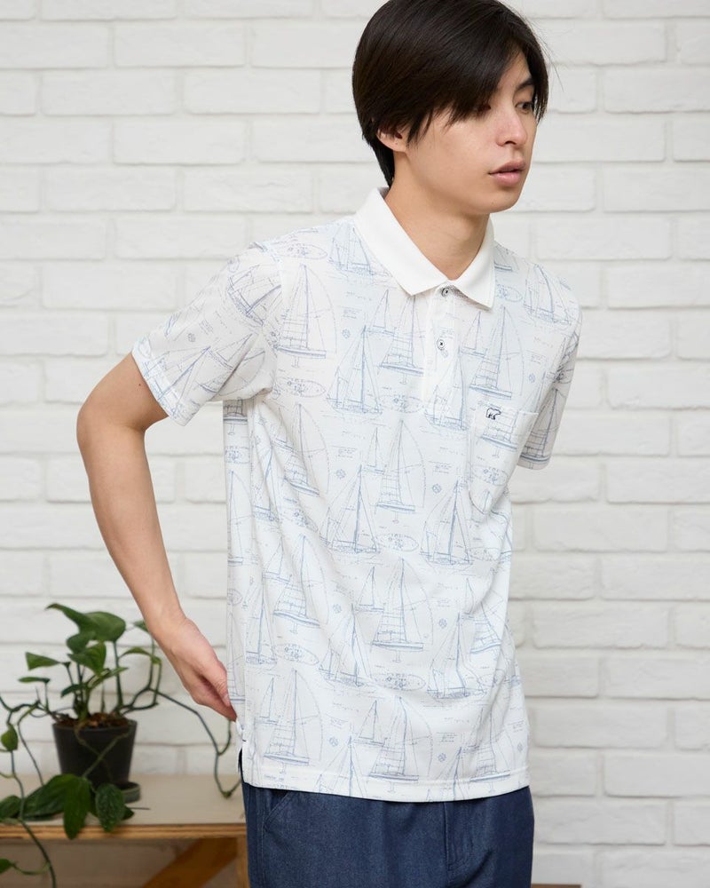 プリントポロシャツ