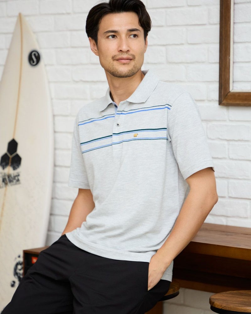 ボーダーポロシャツ