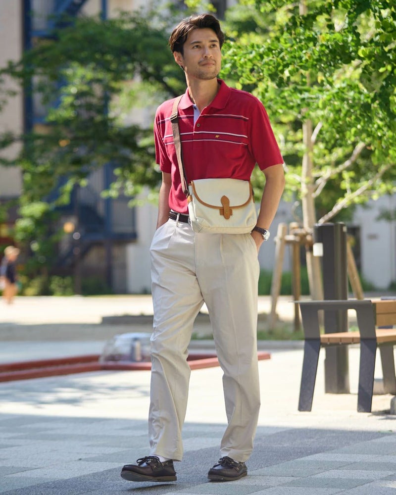 ボーダーポロシャツ