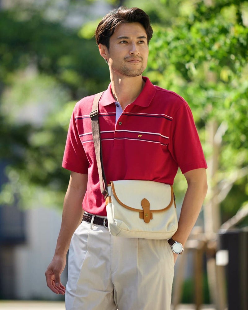 ボーダーポロシャツ