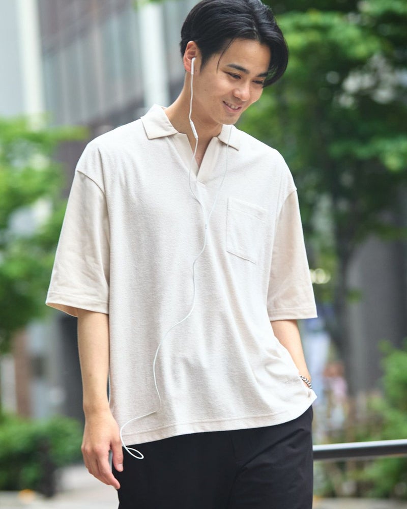 スキッパーポロシャツ